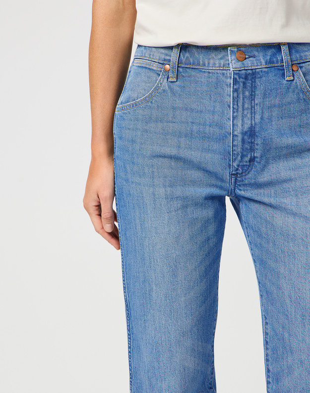 DAMSKIE SPODNIE WRANGLER SUNSET BABY BLUE 112362617