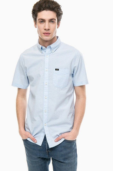 LEE BUTTON DOWN SS MĘSKA KOSZULA MATERIAŁOWA Z KRÓTKIM RĘKAWEM LIGHT BLUE L886GDEJ 112123649