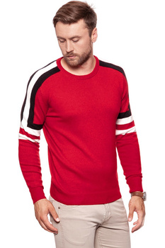 MĘSKI SWETER WRANGLER RETRO CREW SALSA RED W8635P3WN 112132337