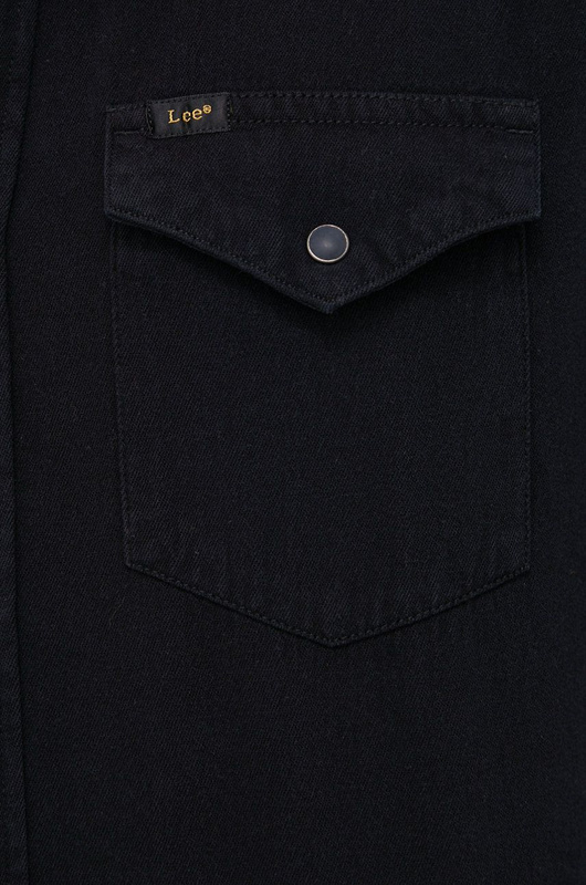 LEE REGULAR WESTERN MĘSKA KOSZULA MATERIAŁOWA BLACK L66WPA01 112140591