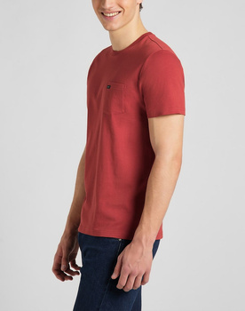 LEE POCKET TEE MĘSKI T-SHIRT RED OCHRE L63JFQOE 112140458