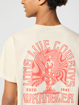 WRANGLER MĘSKA KOSZULKA WRANGLER GRAPHIC TEE VINTAGE WHITE 112357351
