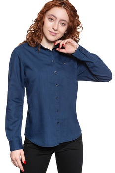 KOSZULA DAMSKA KOSZULA DAMSKA LEE ONE POCKET SHIRT OIL BLUE L46BRAMO 112110818