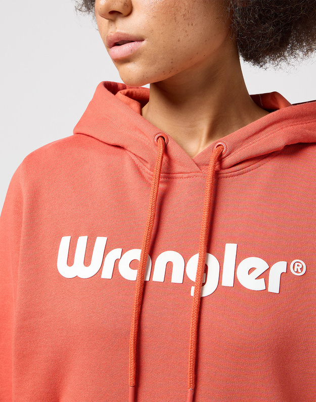 WRANGLER DAMSKA BLUZA Z KAPTUREM WRANGLER REGULAR HOODIE BURNT SIENNA 112350336