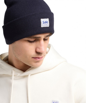 MESKA CZAPKA ZIMOWA  LEE WORKWEAR BEANIE RIVET NAVY 112372693