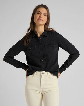 LEE REGULAR WESTERN SHIRT DAMSKA KOSZULA JEANSOWA JEANS BLACK L45SZH01 112110492