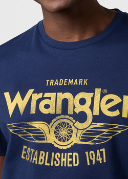MESKA KOSZULKA WRANGLER AMERICANA TEE NAVY 112371415