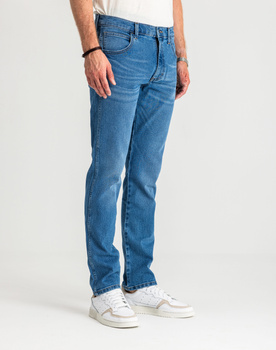 MESKIE SPODNIE WRANGLER RUSTLER REGULAR ABYSS BLUE 112356516 W100018376