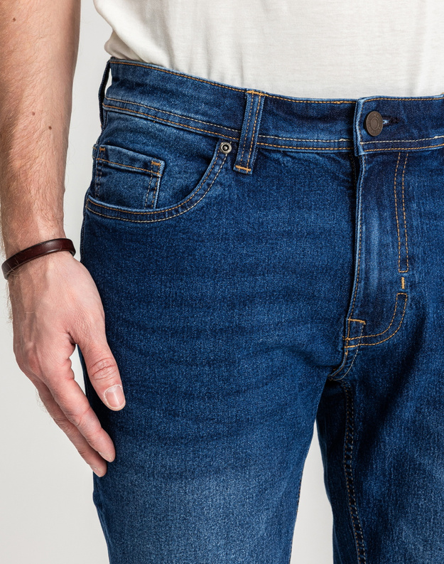 Męskie Spodnie Jeansowe Marcus Sebb 2216 Blue ink.  14-200303