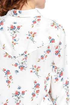 KOSZULA WRANGLER FLOWER SHIRT OFFWHITE W5N6TI737 112130266