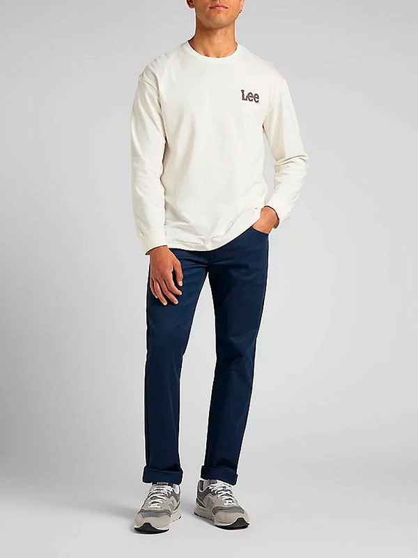 LEE DAREN ZIP FLY MĘSKIE SPODNIE MATERIAŁOWE JEANSY BLACK IRIS L707AW11 112321588