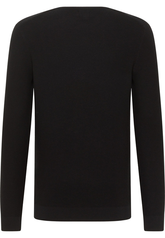 MUSTANG ELLIOT MĘSKI SWETER LOGO ELEGANCKI BLACK 1014688 4142