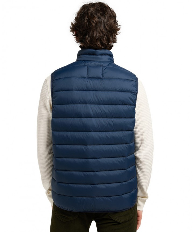 MESKA KURTKA LEE STAND COLLAR PUFFER VEST RIVET NAVY 112370536