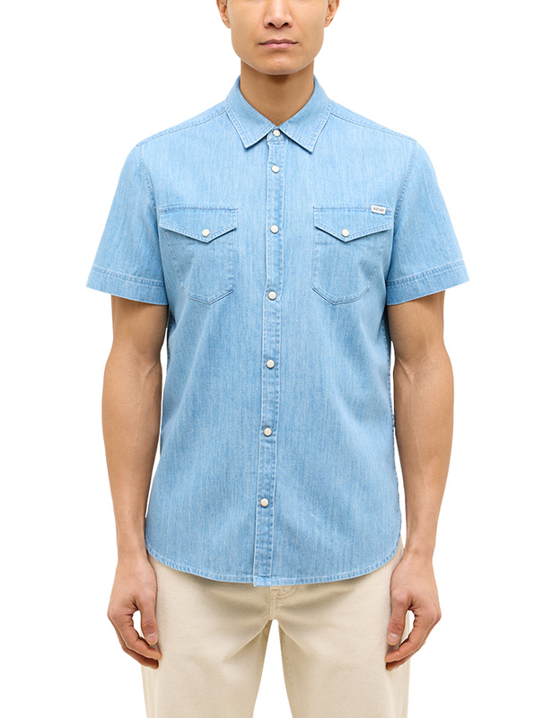Męska koszula Mustang Style Eloy Denim Blue 1016467 5000 100
