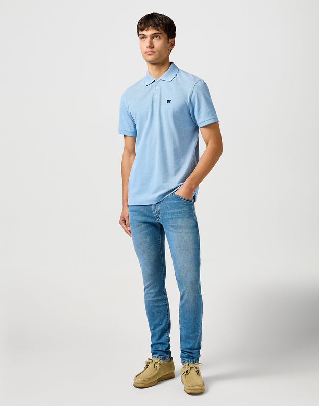 WRANGLER MĘSKA KOSZULKA WRANGLER REFINED POLO SHIRT BLUE 112362833
