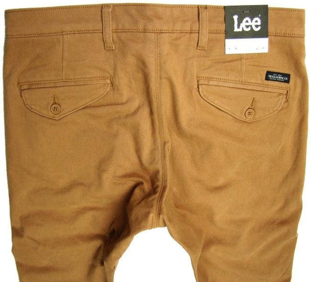 LEE SPODNIE MĘSKIE CHINO BONE BROWN L768JR07      $    