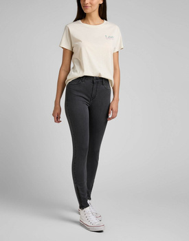 LEE SCARLETT HIGH DAMSKIE SPODNIE JEANSOWE ZIP WASHED AVA L31BSYSZ 112326926