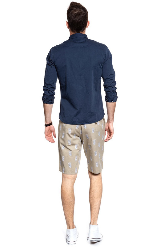 KRÓTKIE SPODENKI WRANGLER CHINO SHORT CAMEL WASHED W14AMZ49J 112126575