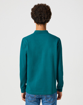 WRANGLER MĘSKA KOSZULKA WRANGLER LS POLO DEEP TEAL 112355058