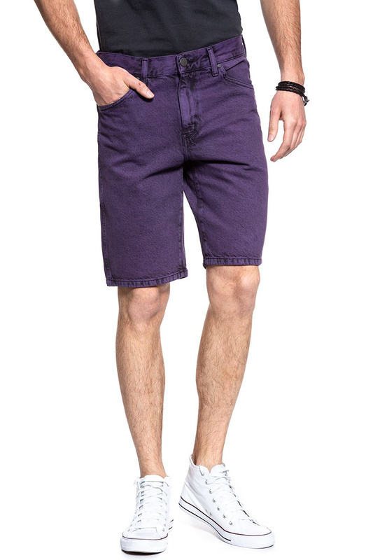 SPODENKI MĘSKIE WRANGLER DENIM SHORT PURPLE POP W14CRJ202 112126625