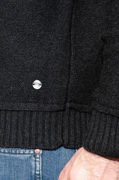 MUSTANG Heavy Knit Jumper Czarny 1006716 4151 