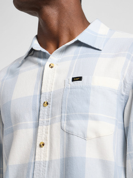 LEE MĘSKA KOSZULA LEE MERCANTILE SHIRT ECRU CONCRETE 112364144