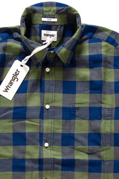 WRANGLER SS 1PKT SHIRT BLUE DEPTHS W5881ORJY 112129601
