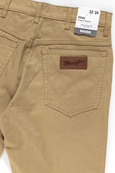 WRANGLER TEXAS MĘSKIE SPODNIE MATERIAŁOWE GOLDEN SAND W121TA223 112126201
