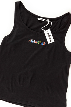 WRANGLER T SHIRT DAMSKI TANK BLACK W7387EV01 112131060