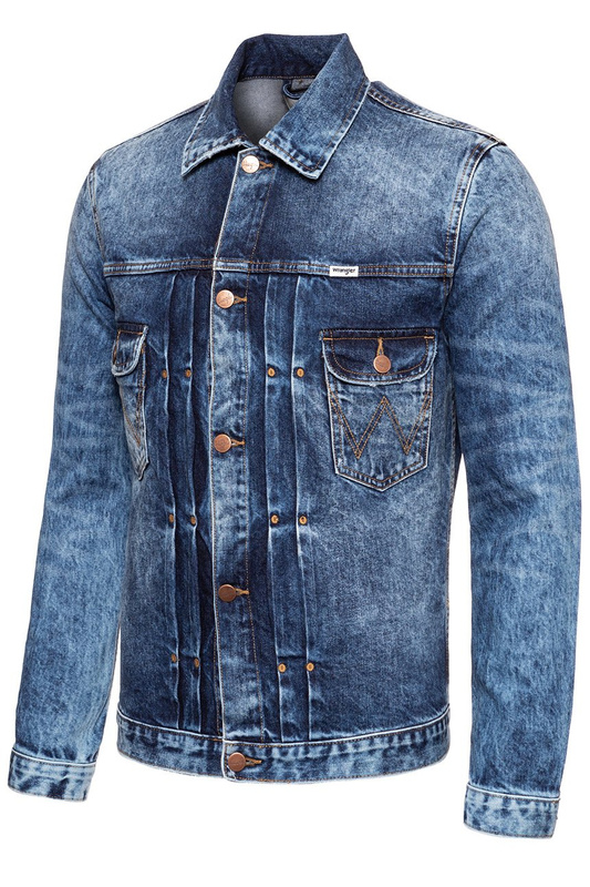 KURTKA JEANSOWA WRANGLER RETRO JACKET BANG ON W442GW24F 112128844