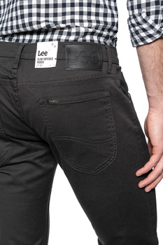 LEE LUKE MĘSKIE SPODNIE MATERIAŁOWE STEEL GREY L719LE90 112119158