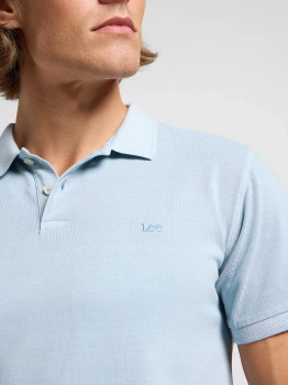 MESKA KOSZULKA POLO LEE GARMENT DYE POLO CONCRETE GRAY 112363859