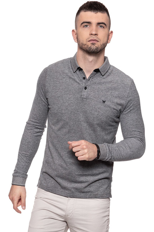 WRANGLER POLO LS POLO REAL BLACK W7A87K5W5 112131306