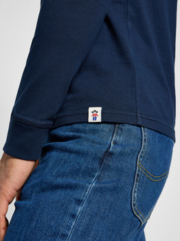 LEE MĘSKA KOSZULKA LONGSLEEVE LEE LS HENLEY INKY BLUE 112355567