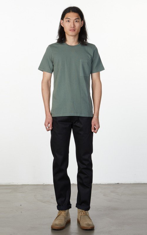 LEE 101 POCKET TEE MĘSKI T-SHIRT LAUREL GREEN L90BBMRC 112124068