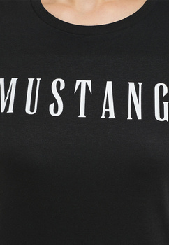 MUSTANG Alina C Tee Logo Damski T-shirt Koszulka Black 1013222 4142
