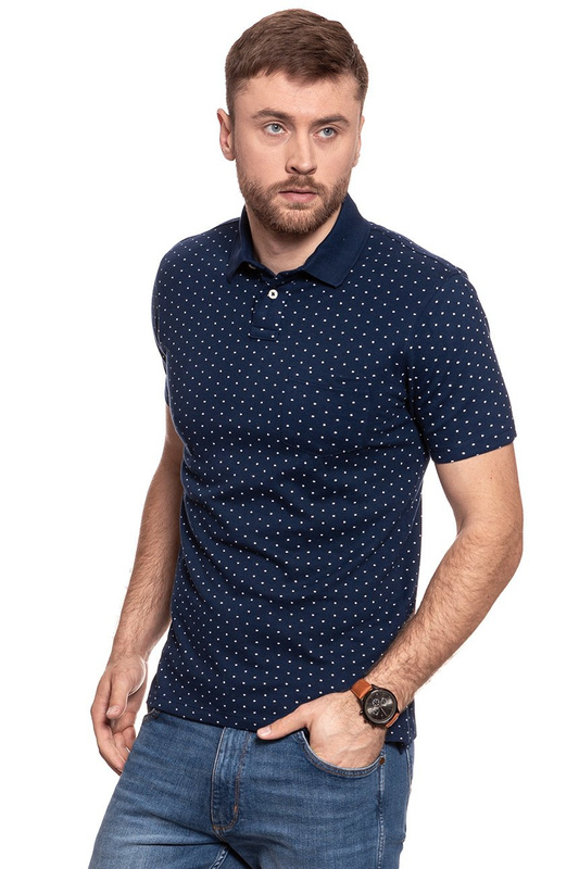 LEE POLKADOT POLO DEEP INDIGO L60UPZPS