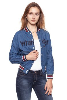 DAMSKA KURTKA PRZEJŚCIOWA WRANGLER BOMBER JACKET RETRO ACTIVE W412FD123 112128765