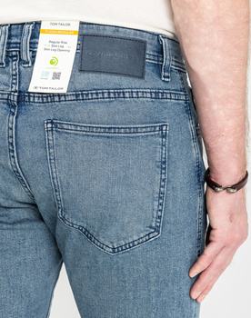 Męskie Spodnie Jeansowe Tom Tailor TTJOSH REGULAR Stone Blue Denim 1048363 10141