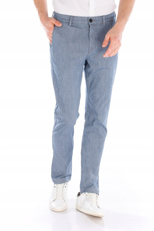 LEE CHINO MĘSKIE SPODNIE MATERIAŁOWE PIN STRIPE L768YACK 112121145