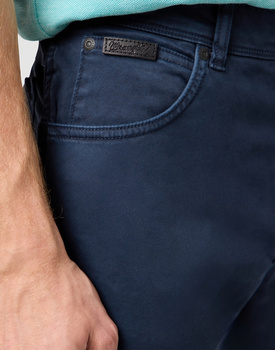 MESKIE SPODNIE WRANGLER TEXAS SLIM DARK NAVY 112362470