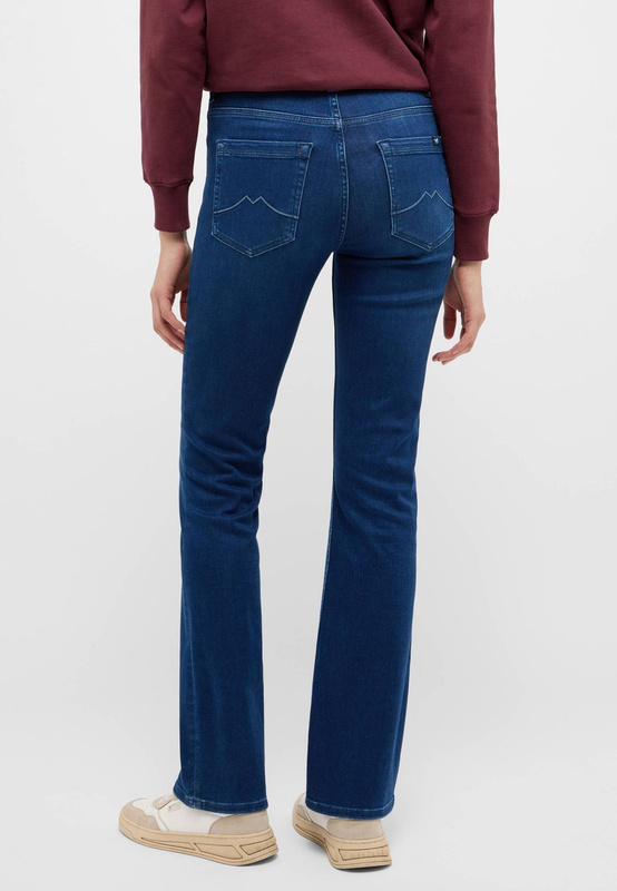 Damskie Spodnie Jeansowe Mustang Style Shelby Slim Boot Denim Blue 1015568 5000 682