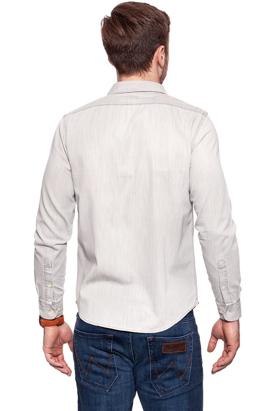LEE BUTTON DOWN WATER GREY L880KEDA