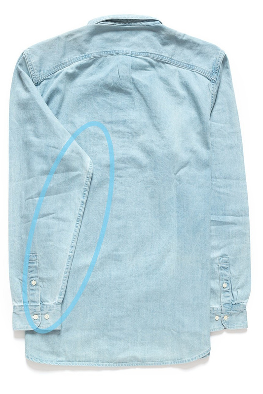 LEE RIVETED SHIRT HEATHER BLUE L66IPLLI 112116452