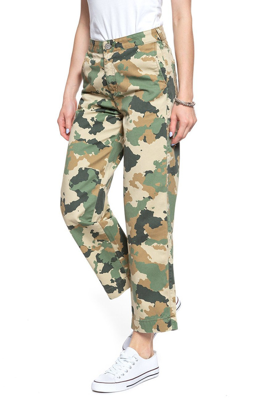 SPODNIE DAMSKIE LEE WIDE LEG CAMOUFLAGE L31GCW03 112107101