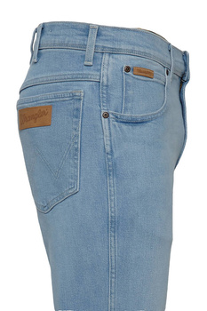WRANGLER TEXAS SLIM MĘSKIE SPODNIE JEANSOWE CLEAR BLUE W12SZH280 112126539