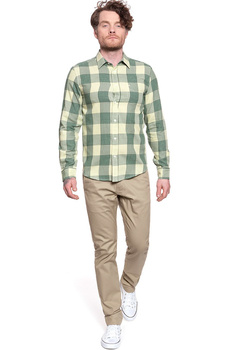WRANGLER LS 1 PKT SHIRT ARTICHOKE GREEN W5F13OG14 112130112