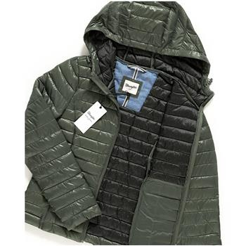 DAMSKA KURTKA PRZEJŚCIOWA WRANGLER PUFFER JACKET VETIVER GREEN W4112Y4T7