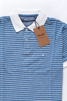 WRANGLER S/S STRIPE POLO WRANGLER BLUE W7A34KW05