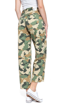 SPODNIE DAMSKIE LEE WIDE LEG CAMOUFLAGE L31GCW03 112107101